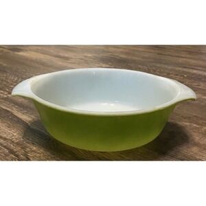 Anchor Hocking Fire King Avocado 1 Quart Bowl‎ 436 Made In USA Acceptable